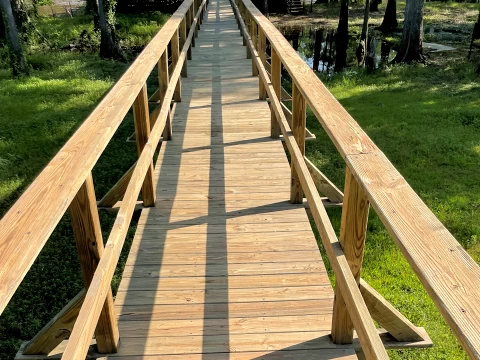 Elevated walking path