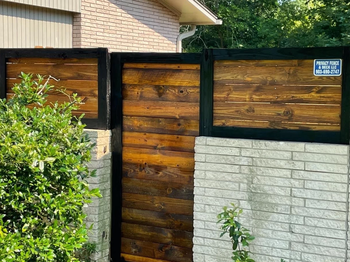 Iron frame and wood entryway