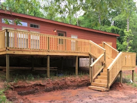 Back Patio with Stairway
